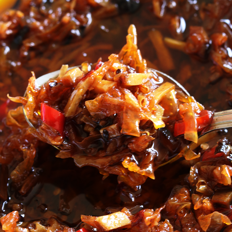 chunky plant-based vegan vegetarian chili oil xo sauce